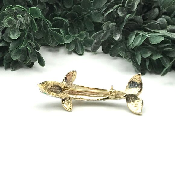 Dolphin Crystal Rhinestone Brooch Pin Jewelry Elegant Accessory - Picture 15 of 15